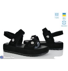 Босоніжки жіночі на літо (6 пар р.36-40) чорний  "Linda"