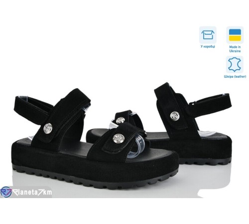 Босоніжки жіночі на літо (6 пар р.36-40) чорний  "Linda"