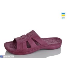 Шлепки жіночі на літо (6 пар р.36-41) бордовий  "Lexi"