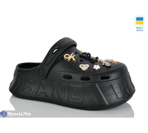 Кроки жіночі на літо (6 пар р.36-40) чорний  "Korka"