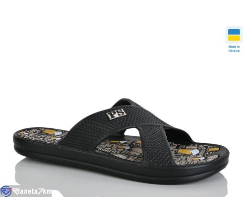 Шлепки чоловічі на літо (8 пар р.40-46) чорний  "Korka"