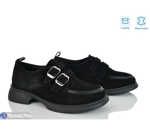 Туфлі жіночі на весну/осінь (6 пар р.36-40) чорний  "Linda"