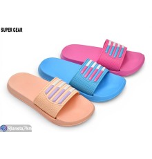 Шлепки жіночі на літо (24 пар р.36-41) мікс  "Super Gear"