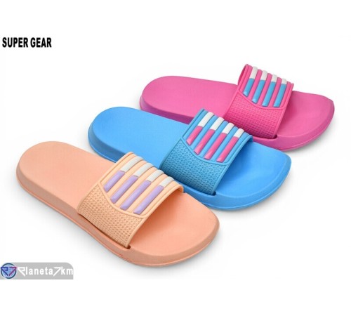 Шлепки жіночі на літо (24 пар р.36-41) мікс  "Super Gear"