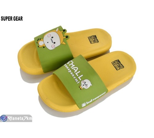Шлепки дитячі на літо (8 пар р.30-35) зелений  "Super Gear"