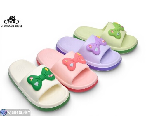 Шлепки дитячі на літо (12 пар р.36-41) мікс  "Jibukang"