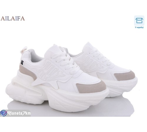 Кросівки жіночі на весну/осінь (6 пар р.36-41) білий  "Latifa"
