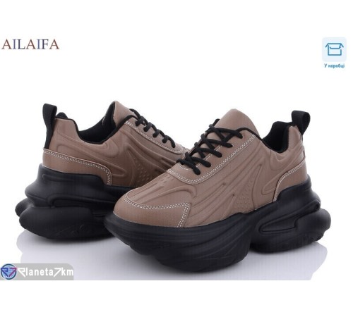 Кросівки жіночі на весну/осінь (6 пар р.36-41) коричневий  "Latifa"