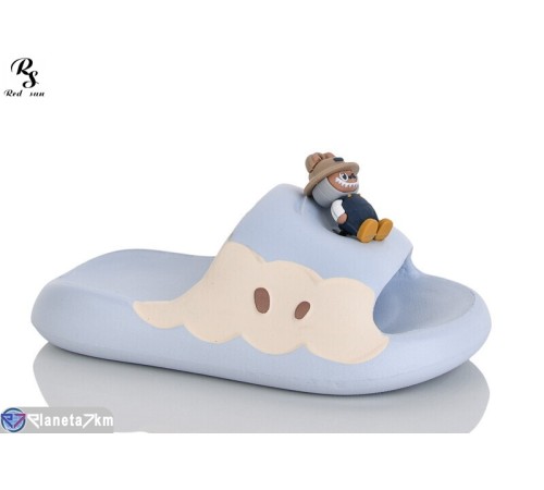 Шлепки дитячі на літо (12 пар р.30-35) блакитний  "Red Sun"