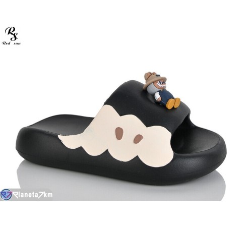 Шлепки жіночі на літо (12 пар р.36-41) чорний  "Red Sun"