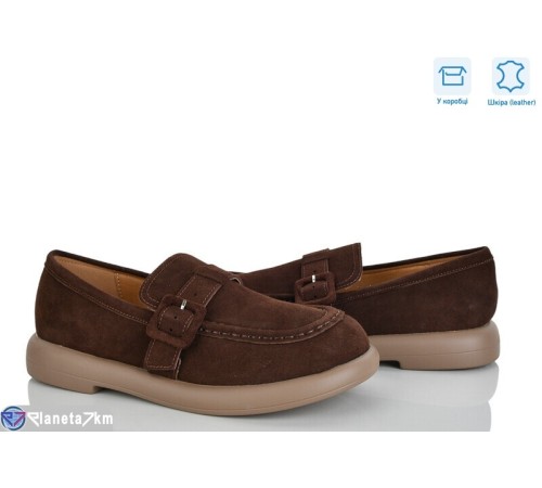 Туфлі жіночі на весну/осінь (8 пар р.36-41) коричневий  "Mirella"