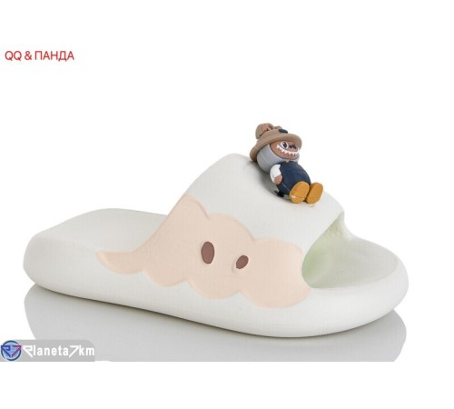 Шлепки дитячі на літо (12 пар р.30-35) білий  "QQ&Панда"