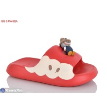 Шлепки дитячі на літо (12 пар р.30-35) червоний  "QQ&Панда"