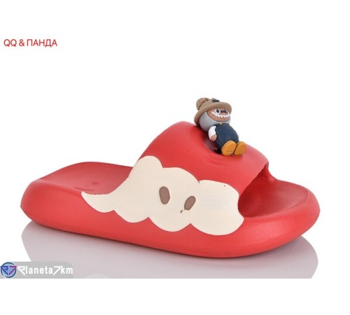 Шлепки дитячі на літо (12 пар р.30-35) червоний  "QQ&Панда"