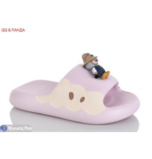 Шлепки дитячі на літо (12 пар р.30-35) рожевий  "QQ&Панда"
