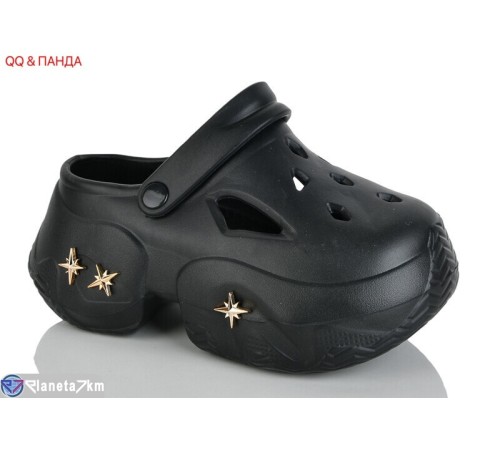Кроки жіночі на літо (12 пар р.36-41) чорний  "QQ&Панда"