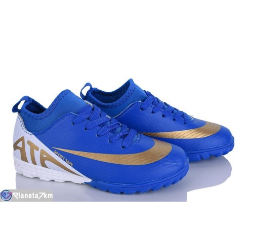 Футбольне взуття дитяче на весну/осінь (8 пар р.32-37) синій  "Dolli"