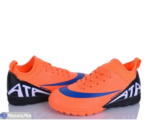 Футбольне взуття дитяче на весну/осінь (8 пар р.32-37) оранжевий  "Dolli"