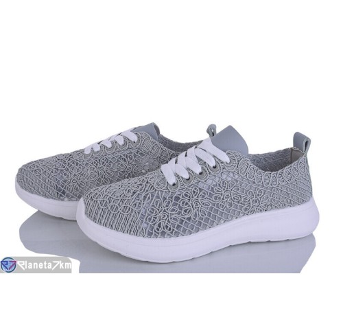 Кросівки жіночі на літо (8 пар р.36-41) сірий  "Dolli"