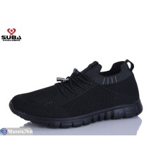 Кросівки чоловічі на літо (8 пар р.41-46) чорний  "SUBA"