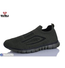 Кросівки чоловічі на літо (8 пар р.41-46) зелений  "SUBA"