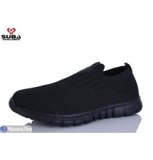 Кросівки чоловічі на літо (8 пар р.41-46) чорний  "SUBA"
