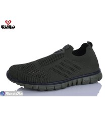 Кросівки чоловічі на літо (8 пар р.41-46) зелений  "SUBA"