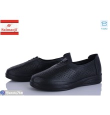 Туфлі жіночі на літо (8 пар р.37-42) чорний  "Saimaoji"