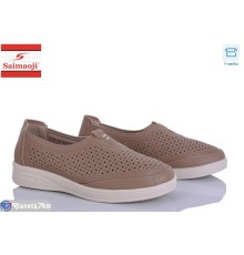 Туфлі жіночі на літо (8 пар р.37-42) коричневий  "Saimaoji"