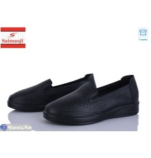 Туфлі жіночі на літо (8 пар р.37-42) чорний  "Saimaoji"