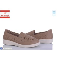 Туфлі жіночі на літо (8 пар р.37-42) коричневий  "Saimaoji"