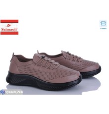 Кросівки жіночі на літо (8 пар р.36-41) коричневий  "Saimaoji"
