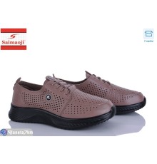 Кросівки жіночі на літо (8 пар р.36-41) коричневий  "Saimaoji"