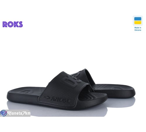 Шлепки чоловічі на літо (8 пар р.40-46) чорний  "Roks"
