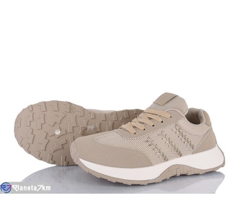 Кросівки жіночі на весну/осінь (8 пар р.36-41) бежевий  "LOREDANA"