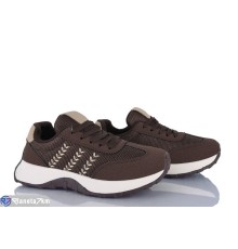 Кросівки жіночі на весну/осінь (8 пар р.36-41) коричневий  "LOREDANA"