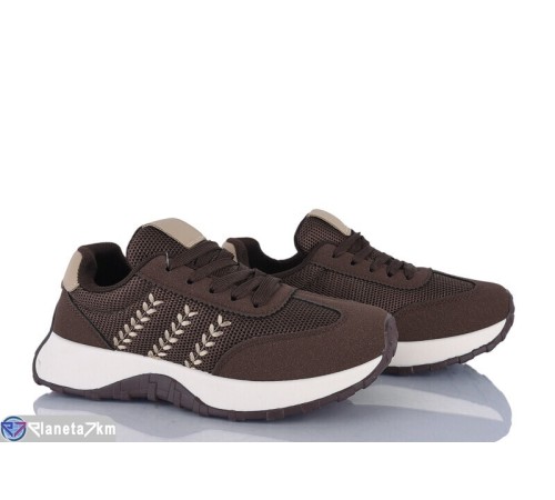 Кросівки жіночі на весну/осінь (8 пар р.36-41) коричневий  "LOREDANA"