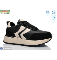 Кросівки жіночі на весну/осінь (8 пар р.36-41) чорний  "HENGJI-ELENA"