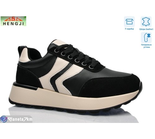 Кросівки жіночі на весну/осінь (8 пар р.36-41) чорний  "HENGJI-ELENA"