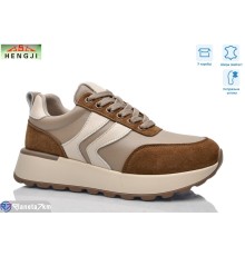 Кросівки жіночі на весну/осінь (8 пар р.36-41) коричневий  "HENGJI-ELENA"