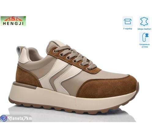 Кросівки жіночі на весну/осінь (8 пар р.36-41) коричневий  "HENGJI-ELENA"