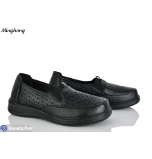 Туфлі жіночі на літо (8 пар р.37-42) чорний  "HORSE"