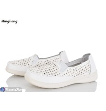 Туфлі жіночі на літо (8 пар р.37-42) білий  "HORSE"