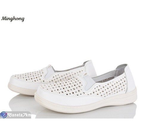 Туфлі жіночі на літо (8 пар р.37-42) білий  "HORSE"