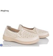 Туфлі жіночі на літо (8 пар р.37-42) бежевий  "HORSE"