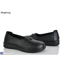 Туфлі жіночі на літо (8 пар р.37-42) чорний  "HORSE"