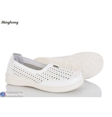 Туфлі жіночі на літо (8 пар р.37-42) білий  "HORSE"