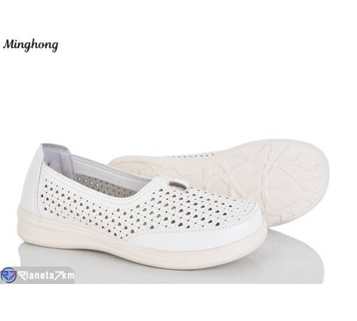 Туфлі жіночі на літо (8 пар р.37-42) білий  "HORSE"