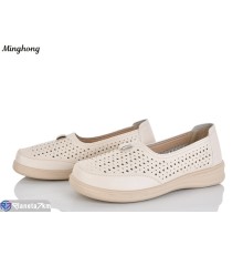 Туфлі жіночі на літо (8 пар р.37-42) бежевий  "HORSE"