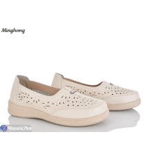 Туфлі жіночі на літо (8 пар р.37-42) бежевий  "HORSE"